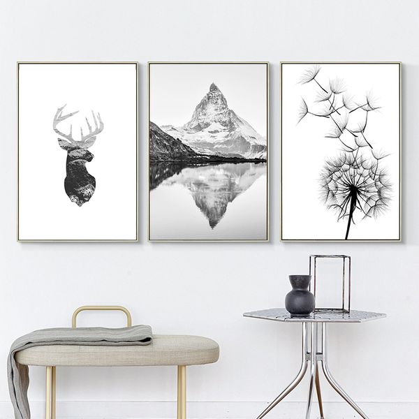mountain poster black and white pictures dandelion posters and prints abstract painting wall art canvas painting quadro unframed
mountain poster black and white pictures dandelion posters and prints abstract painting wall art canvas painting quadro unframed