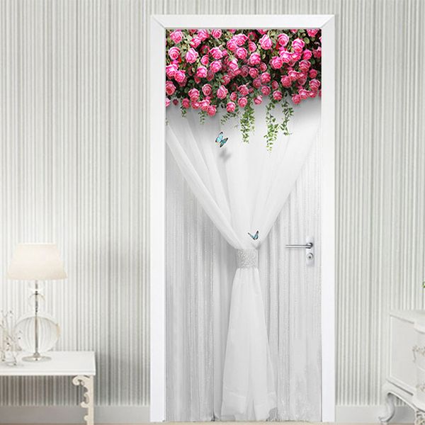 romantic rose curtain door sticker 3d wedding house home decor door decals pvc self-adhesive waterproof wallpaper vinyl 3d paste
romantic rose curtain door sticker 3d wedding house home decor door decals pvc self-adhesive waterproof wallpaper vinyl 3d paste