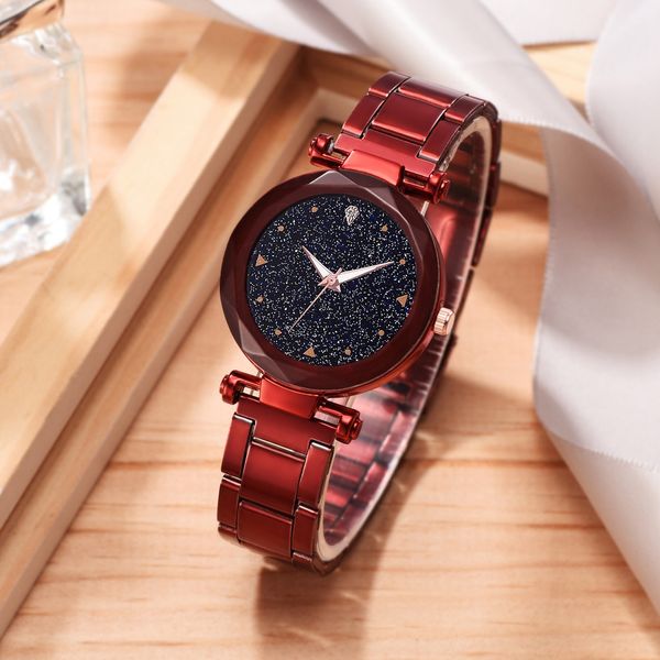 business alloy strap ladies quartz wristwatch new trend women watches starry sky dial cassic gift clock zegarki damskie 2019, Slivery;brown
business alloy strap ladies quartz wristwatch new trend women watches starry sky dial cassic gift clock zegarki damskie 2019, Slivery;brown