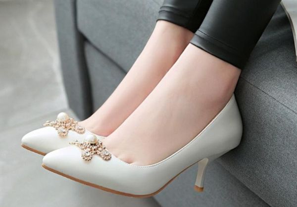 2019 water drill women's shoes in spring and autumn with new style middle heel fine heel pointed end @25, Black
2019 water drill women's shoes in spring and autumn with new style middle heel fine heel pointed end @25, Black