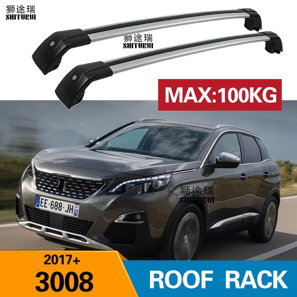 shiturui 2pcs roof bars for peugeot 3008 2017 2018 2019 2020 aluminum alloy side bars cross rails roof rack luggage carrier
shiturui 2pcs roof bars for peugeot 3008 2017 2018 2019 2020 aluminum alloy side bars cross rails roof rack luggage carrier
