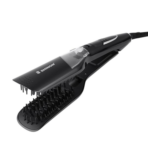 dry/wet hair straightener brush with lcd screen professional hair salon styling heated hair comb straightener steam vapor
dry/wet hair straightener brush with lcd screen professional hair salon styling heated hair comb straightener steam vapor