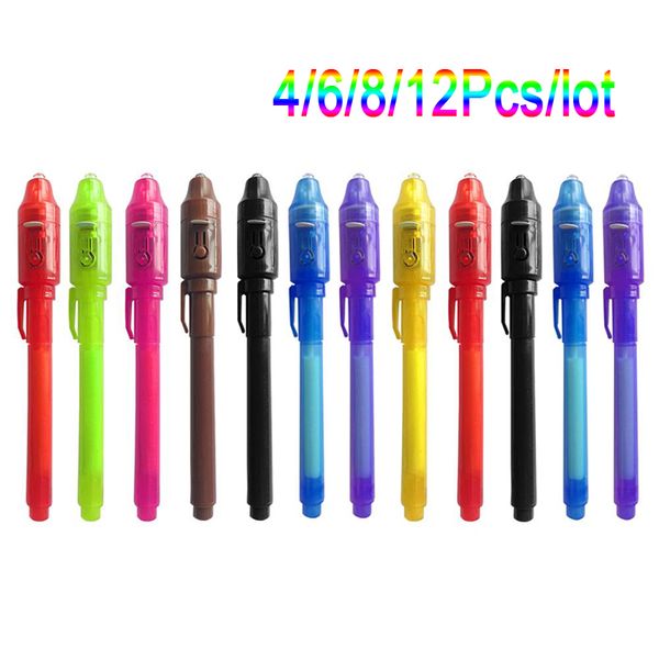 4/6/8/12pcs/lot invisible ink pen,secret message pens, 2 in 1 magic light pen for drawing fun activity kids party favors gift, Black;red
4/6/8/12pcs/lot invisible ink pen,secret message pens, 2 in 1 magic light pen for drawing fun activity kids party favors gift, Black;red