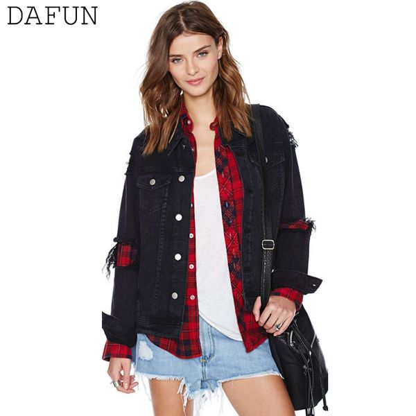 black ripped denim jacket women hip hop streetwear jackets distressed jeans jacket coat veste femme girls club outerwear, Black;brown
black ripped denim jacket women hip hop streetwear jackets distressed jeans jacket coat veste femme girls club outerwear, Black;brown