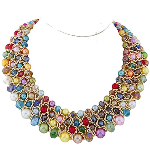kymyad gold color simulated pearl beads necklaces & pendants multilayer choker statement necklaces jewelry for women, Golden;silver
kymyad gold color simulated pearl beads necklaces & pendants multilayer choker statement necklaces jewelry for women, Golden;silver