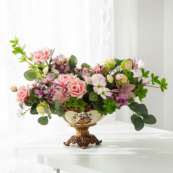 wedding bride artificial silk fake flowers table flower retro ceramic decorative flower arrangement for home party decoration
wedding bride artificial silk fake flowers table flower retro ceramic decorative flower arrangement for home party decoration