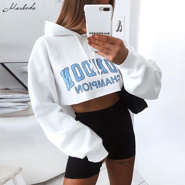 macheda women letter printing sweatshirts long sleeve hooded lady white autumn casual cropped pullovers 2019 new, Black
macheda women letter printing sweatshirts long sleeve hooded lady white autumn casual cropped pullovers 2019 new, Black