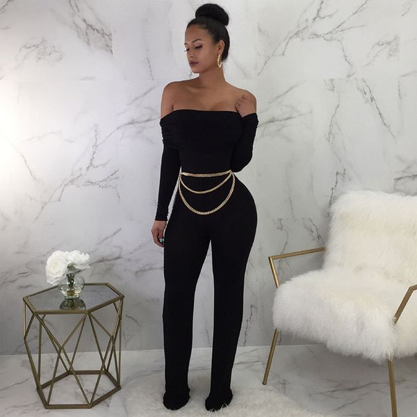 women elegant jumpsuits winter casual rompers female strapless long sleeve jumpsuit solid skinny slim overalls wholesale, Black;white
women elegant jumpsuits winter casual rompers female strapless long sleeve jumpsuit solid skinny slim overalls wholesale, Black;white