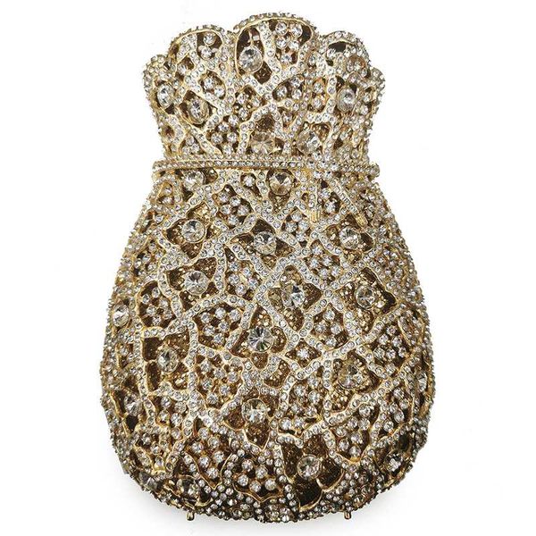 white rhinestone crystal clutches hollow out gold metal prom purse clutch bags female evening shoulder bag
white rhinestone crystal clutches hollow out gold metal prom purse clutch bags female evening shoulder bag