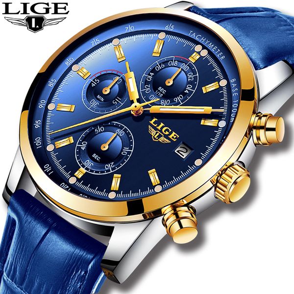 2019 lige watch chronograph sport mens watches quartz clock leather male wristwatch relogio masculino fashion gift for men+box, Slivery;brown
2019 lige watch chronograph sport mens watches quartz clock leather male wristwatch relogio masculino fashion gift for men+box, Slivery;brown