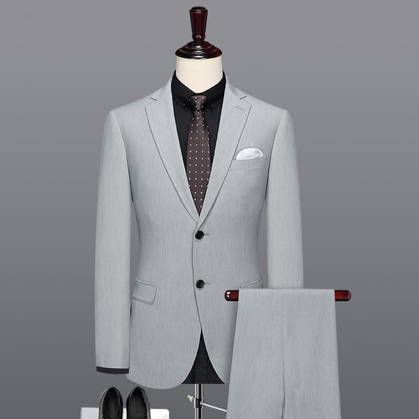 men's suits & blazers man wedding 2021 light grey mens with pants blazer pant 2pcs set groom party prom stage slim fit suit office dres, White;black
men's suits & blazers man wedding 2021 light grey mens with pants blazer pant 2pcs set groom party prom stage slim fit suit office dres, White;black
