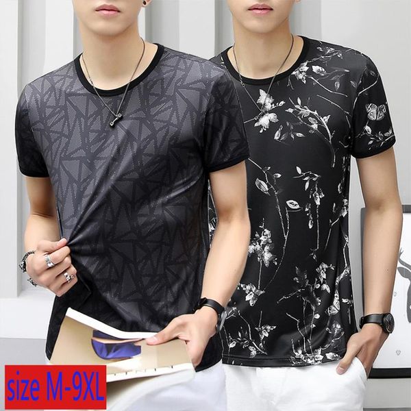 men's t-shirts arrival fashion super large short sleeve men summer loose ice silk print casual o-neck knitted t-shirt plus size m-8xl 9, White;black
men's t-shirts arrival fashion super large short sleeve men summer loose ice silk print casual o-neck knitted t-shirt plus size m-8xl 9, White;black