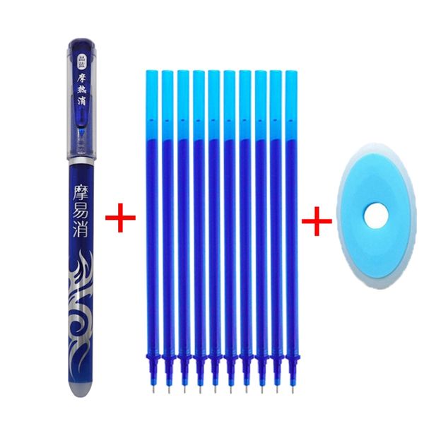 Erasable Pen Refill 12pcs/set Office Gel Pen 0.5mm Rod Magic Erasable Pilot Blue/black Ink School Stationery Gift