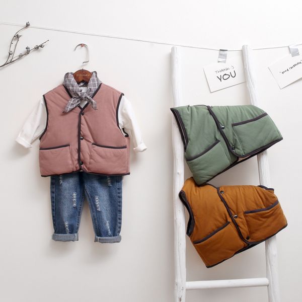 korean style children waistcoat pure color cotton baby boys girls vests soft warm kids clothes coat pockets autumn jacket, Camo
korean style children waistcoat pure color cotton baby boys girls vests soft warm kids clothes coat pockets autumn jacket, Camo