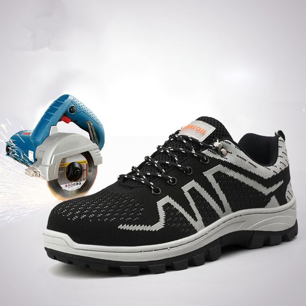 steel toe safety work shoes men 2019 fashion summer breathable slip on casual boots mens labor insurance puncture proof shoe, Black
steel toe safety work shoes men 2019 fashion summer breathable slip on casual boots mens labor insurance puncture proof shoe, Black