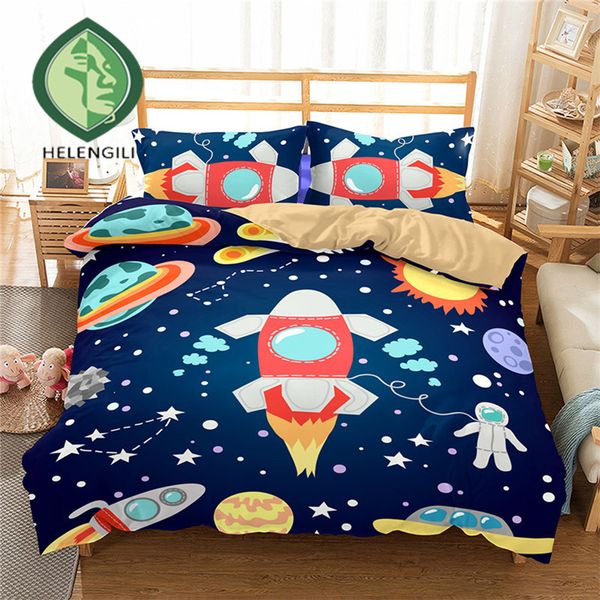 helengili 3d bedding set cartoon rocket print duvet cover set bedclothes with pillowcase bed home textiles #et-01
helengili 3d bedding set cartoon rocket print duvet cover set bedclothes with pillowcase bed home textiles #et-01