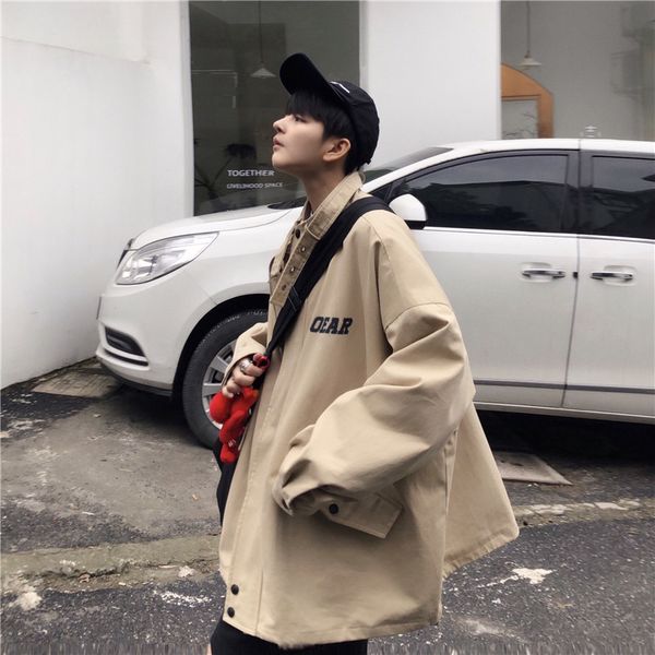 2019 new large size letters solid color men's casual jacket streetwear chaqueta hombre fashion safari style, Black;brown
2019 new large size letters solid color men's casual jacket streetwear chaqueta hombre fashion safari style, Black;brown