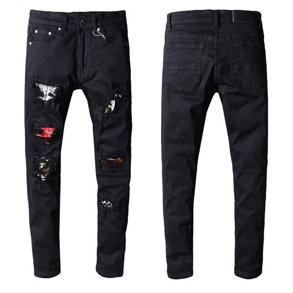 2019 men's distressed hole motorcycle rider jeans slim motorcycle rider cowboy men's fashion designer hip hop men's straight, Blue
2019 men's distressed hole motorcycle rider jeans slim motorcycle rider cowboy men's fashion designer hip hop men's straight, Blue