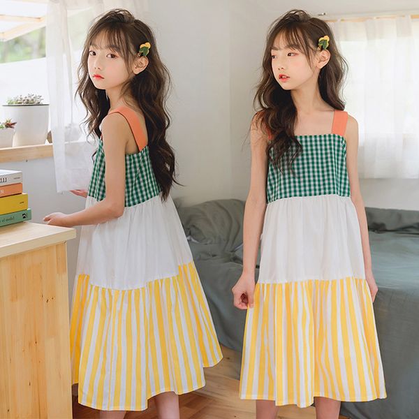2020 summer teenager girls maxi dress kids cotton slip dress off shoulder striped colorblock party frocks cute children clothing, Red;yellow
2020 summer teenager girls maxi dress kids cotton slip dress off shoulder striped colorblock party frocks cute children clothing, Red;yellow