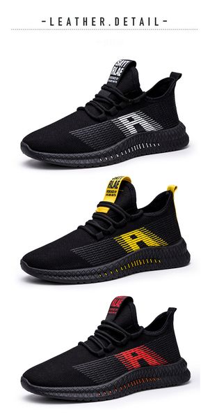 new trend wild casual men's shoes korean version of comfortable flying woven mesh breathable non-slip shoes, Black
new trend wild casual men's shoes korean version of comfortable flying woven mesh breathable non-slip shoes, Black