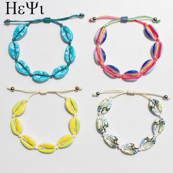 new trendy women summer adjustable colorful shell jewelry handmade unique gift fashion girl cowrie shell bracelet, Black
new trendy women summer adjustable colorful shell jewelry handmade unique gift fashion girl cowrie shell bracelet, Black