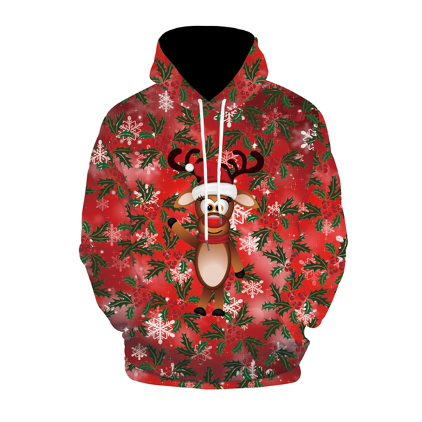 women men ugly christmas hoodie santa claus funny sweashirts 3d print o-neck long slevees, Black
women men ugly christmas hoodie santa claus funny sweashirts 3d print o-neck long slevees, Black