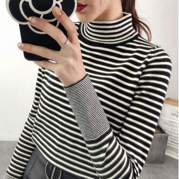 white black turtleneck pullovers long sleeve striped knitted sweaters jumpers for women vintage knit sweater jumper jersey
white black turtleneck pullovers long sleeve striped knitted sweaters jumpers for women vintage knit sweater jumper jersey