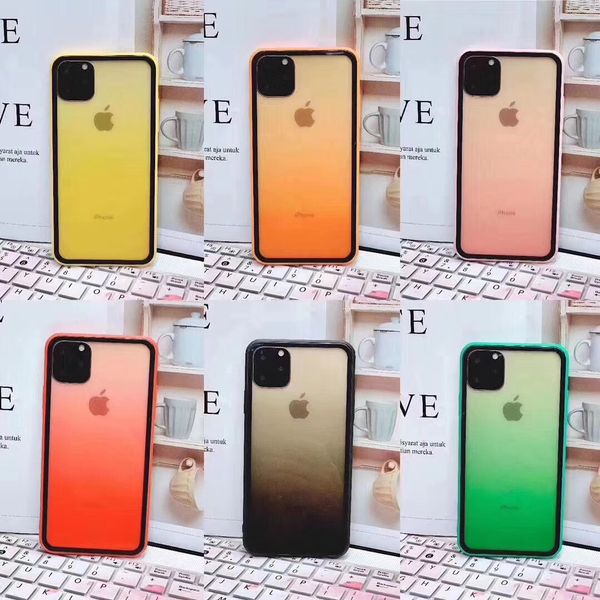 applicable to iphone 11 pro max 2019 soft silicone frame mobile shell case gradient rainbow glass shell cover drop
applicable to iphone 11 pro max 2019 soft silicone frame mobile shell case gradient rainbow glass shell cover drop