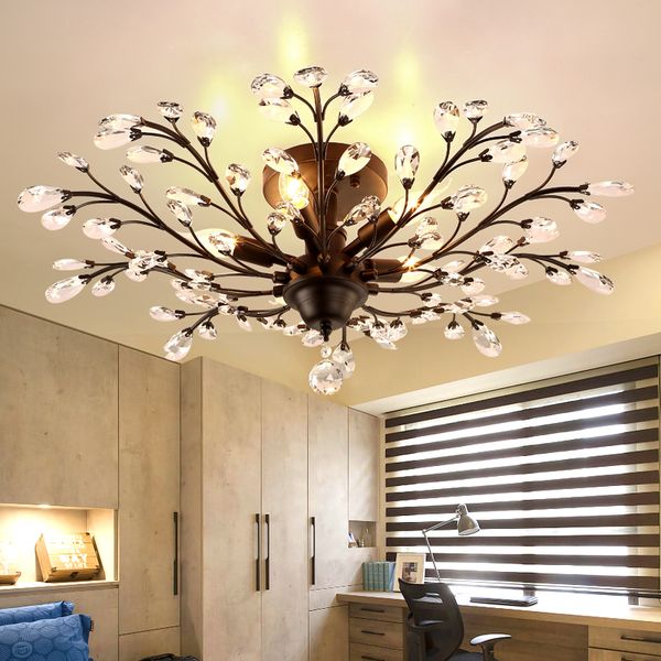 american vintage style crystal chandelier lighting e14 led interface iron ceiling lamps k9 crystal design lighting fixture
american vintage style crystal chandelier lighting e14 led interface iron ceiling lamps k9 crystal design lighting fixture