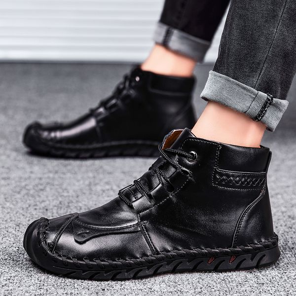 classic new men ankle boots comfortable thick plush warm men snow boots split leather autumn outdoor man motorcycle 2020, Black
classic new men ankle boots comfortable thick plush warm men snow boots split leather autumn outdoor man motorcycle 2020, Black