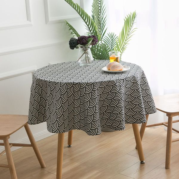 cotton linen janpan style wave printed round tablecloth navy blue table cover decoration for dining table party banquet outdoor
cotton linen janpan style wave printed round tablecloth navy blue table cover decoration for dining table party banquet outdoor