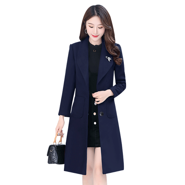 woolen coat female medium long new winter clothes wool overcoat lady was thin and slim thick autumn winter woolen coats women, Black
woolen coat female medium long new winter clothes wool overcoat lady was thin and slim thick autumn winter woolen coats women, Black