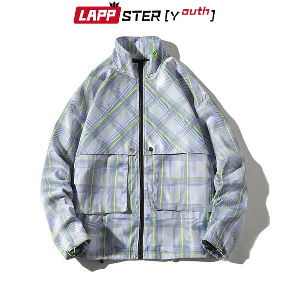 lappster-youth men harajuku plaid jackets 2019 autumn mens hip hop streetwear windbreaker male korean fashions windbreaker, Black;brown
lappster-youth men harajuku plaid jackets 2019 autumn mens hip hop streetwear windbreaker male korean fashions windbreaker, Black;brown
