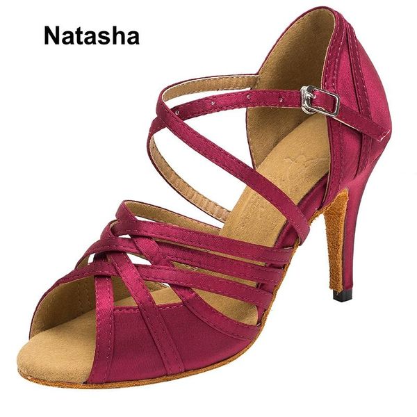 natasha new latin dance shoes burgundy dance shoes female native social standards cha-cha high heels
natasha new latin dance shoes burgundy dance shoes female native social standards cha-cha high heels
