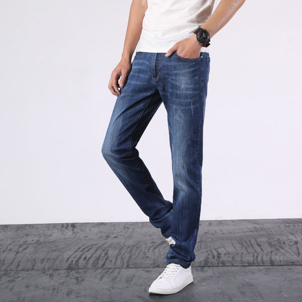 men slim fit elasticity jeans youth versitile fashion skinny trousers 7652, Blue
men slim fit elasticity jeans youth versitile fashion skinny trousers 7652, Blue
