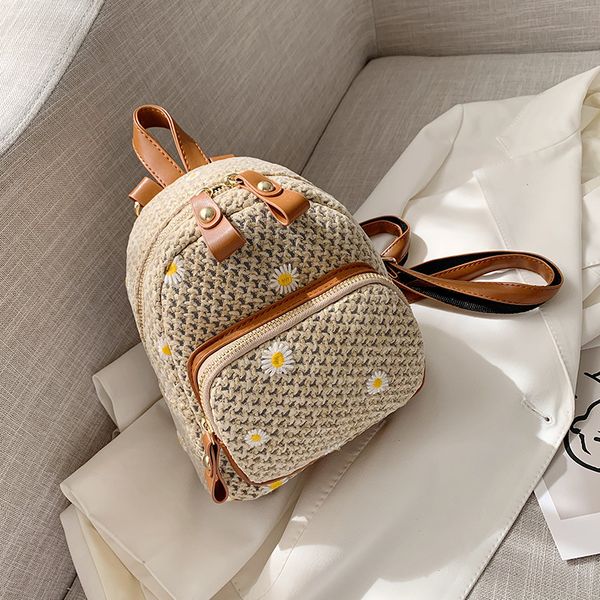 sweet little daisy emboridery woven straw small backpack teenager korean fashion summer rattan pu leather daypack bag for girls
sweet little daisy emboridery woven straw small backpack teenager korean fashion summer rattan pu leather daypack bag for girls