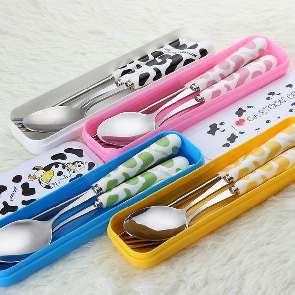 3pcs/set baby feeding spoon fork chopsticks set cartoon ceramic handle stainless steel infant tableware kids cutlery with box
3pcs/set baby feeding spoon fork chopsticks set cartoon ceramic handle stainless steel infant tableware kids cutlery with box
