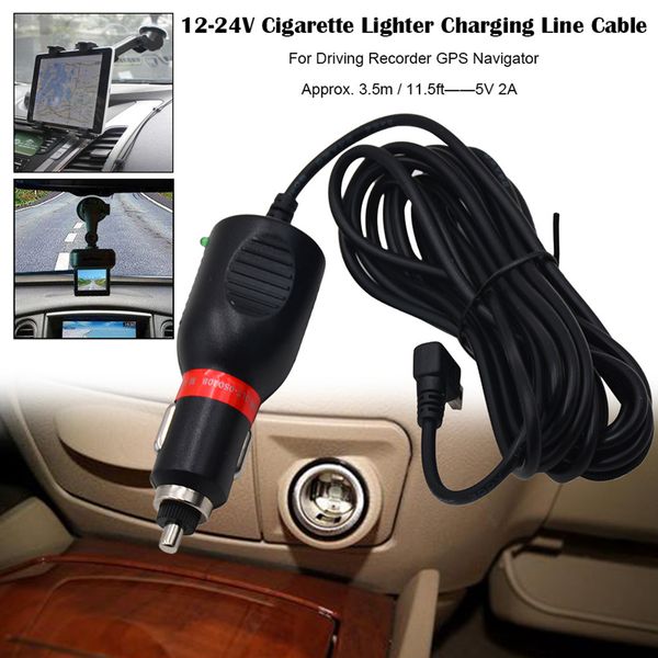 car data recorder charging cable 12-24v 11.5ft auto driving recorder gps charging line cable vehicle interior accessories
car data recorder charging cable 12-24v 11.5ft auto driving recorder gps charging line cable vehicle interior accessories