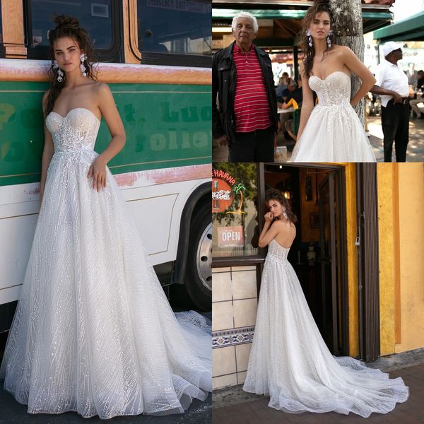 2019 betra sweetheart lace a line wedding dresses tulle applique sweep train wedding bridal gowns robe de mariée, White
2019 betra sweetheart lace a line wedding dresses tulle applique sweep train wedding bridal gowns robe de mariée, White