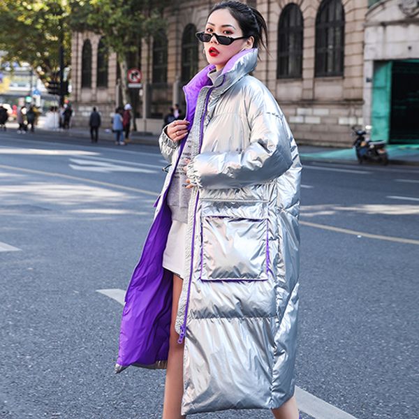 2019 winter silver black duck down jacket women turtleneck collar long down parkas female thicken warm loose coat snow outwear
2019 winter silver black duck down jacket women turtleneck collar long down parkas female thicken warm loose coat snow outwear