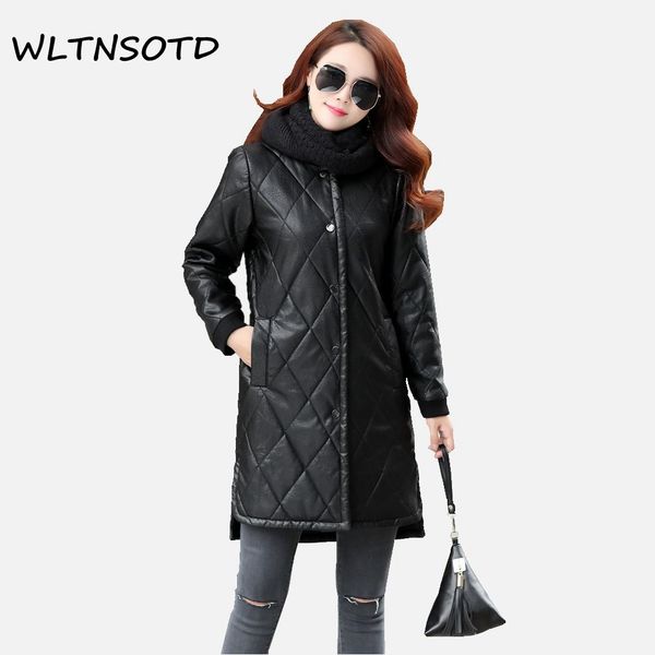 2017 new autumn winter long women leather black gray straight coat big size thick warm female cotton jacket loose pu windbreaker
2017 new autumn winter long women leather black gray straight coat big size thick warm female cotton jacket loose pu windbreaker