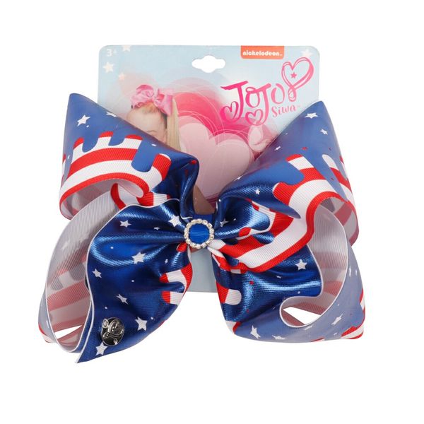 7" jojo bows hair clips with rhinestone usa flag print ribbons barrettes hairgrips fashion hair accessories for girls, Slivery;white
7" jojo bows hair clips with rhinestone usa flag print ribbons barrettes hairgrips fashion hair accessories for girls, Slivery;white