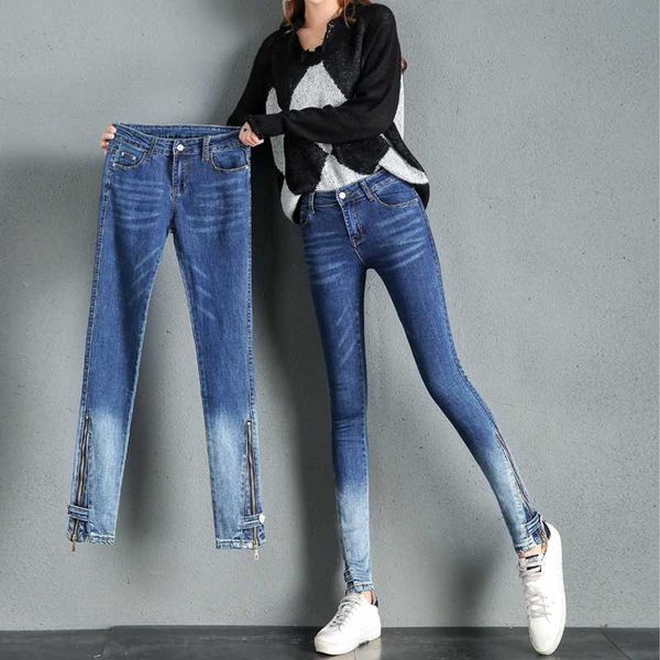 women high waist skinny jeans woman elastic push up hips pencil denim pants zipper female stretch casual trousers vaqueros mujer, Blue
women high waist skinny jeans woman elastic push up hips pencil denim pants zipper female stretch casual trousers vaqueros mujer, Blue