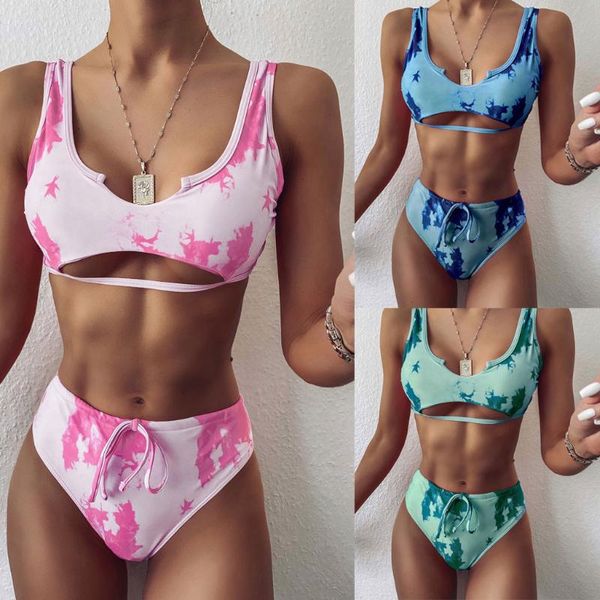 bikinis set high leg bandeau bikini swimwear female two pieces swimsuit waist women bathing suit biquini fashion beachwear 
bikinis set high leg bandeau bikini swimwear female two pieces swimsuit waist women bathing suit biquini fashion beachwear