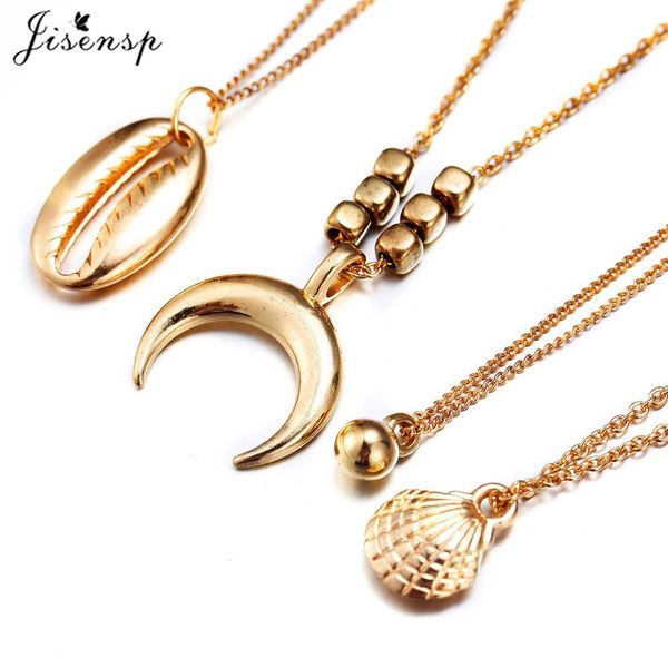 jisensp stainless steel bead sheel charm necklace for women bohemian beach bead seashell moon chokers necklace fashion jewelry, Silver
jisensp stainless steel bead sheel charm necklace for women bohemian beach bead seashell moon chokers necklace fashion jewelry, Silver