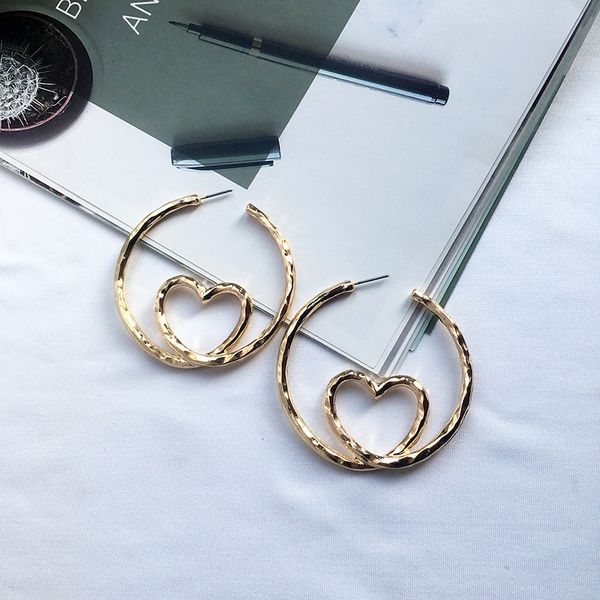 wtltc simple heart circle hoop earrings for women hammered big large hoops earrings minimalist wire wrapped earring statement, Golden;silver
wtltc simple heart circle hoop earrings for women hammered big large hoops earrings minimalist wire wrapped earring statement, Golden;silver