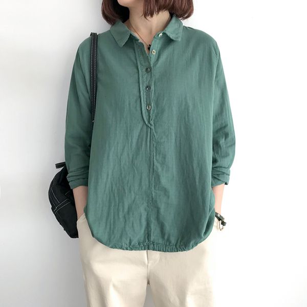 new arrival spring arts style women long sleeve loose shirts all-matched casual cotton linen solid blouse ladies s662, White
new arrival spring arts style women long sleeve loose shirts all-matched casual cotton linen solid blouse ladies s662, White