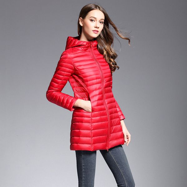 women duck warm down jackets 2019 autumn winter long hooded coat casual slim plus size ultralight thin parkas outwear female, Black
women duck warm down jackets 2019 autumn winter long hooded coat casual slim plus size ultralight thin parkas outwear female, Black