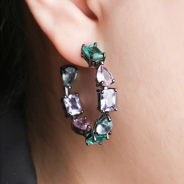 new white black copper colorful large cubic zirconia big round earrings fashion female party gift for womens fashion jewelry, Golden;silver
new white black copper colorful large cubic zirconia big round earrings fashion female party gift for womens fashion jewelry, Golden;silver