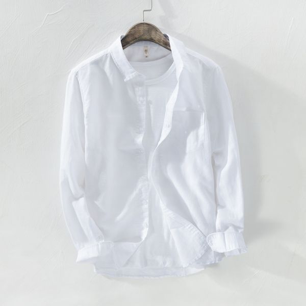 2019 new arrival cotton and linen shirt men brand white shirt for men long-sleeved shirts male comfortable shirts mens chemise, White;black
2019 new arrival cotton and linen shirt men brand white shirt for men long-sleeved shirts male comfortable shirts mens chemise, White;black